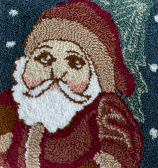 Santa pattern on weavers cloth