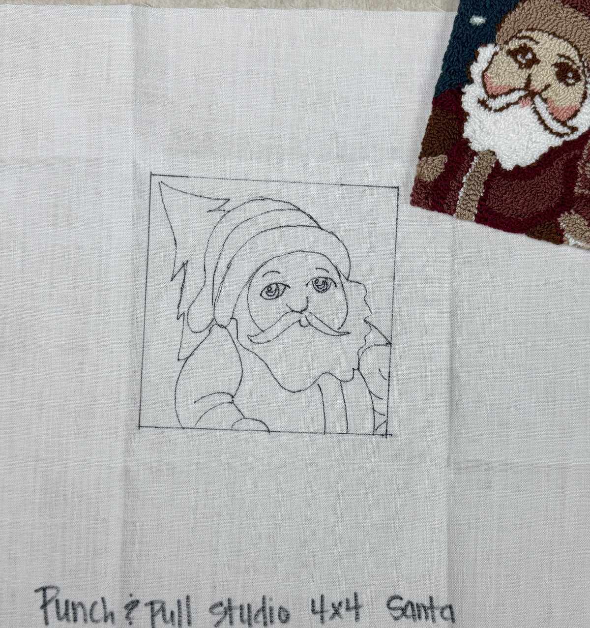 Santa pattern on weavers cloth