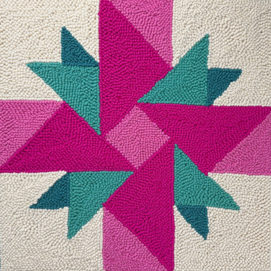 Double Aster pattern on Monk’s cloth or Weaver’s cloth