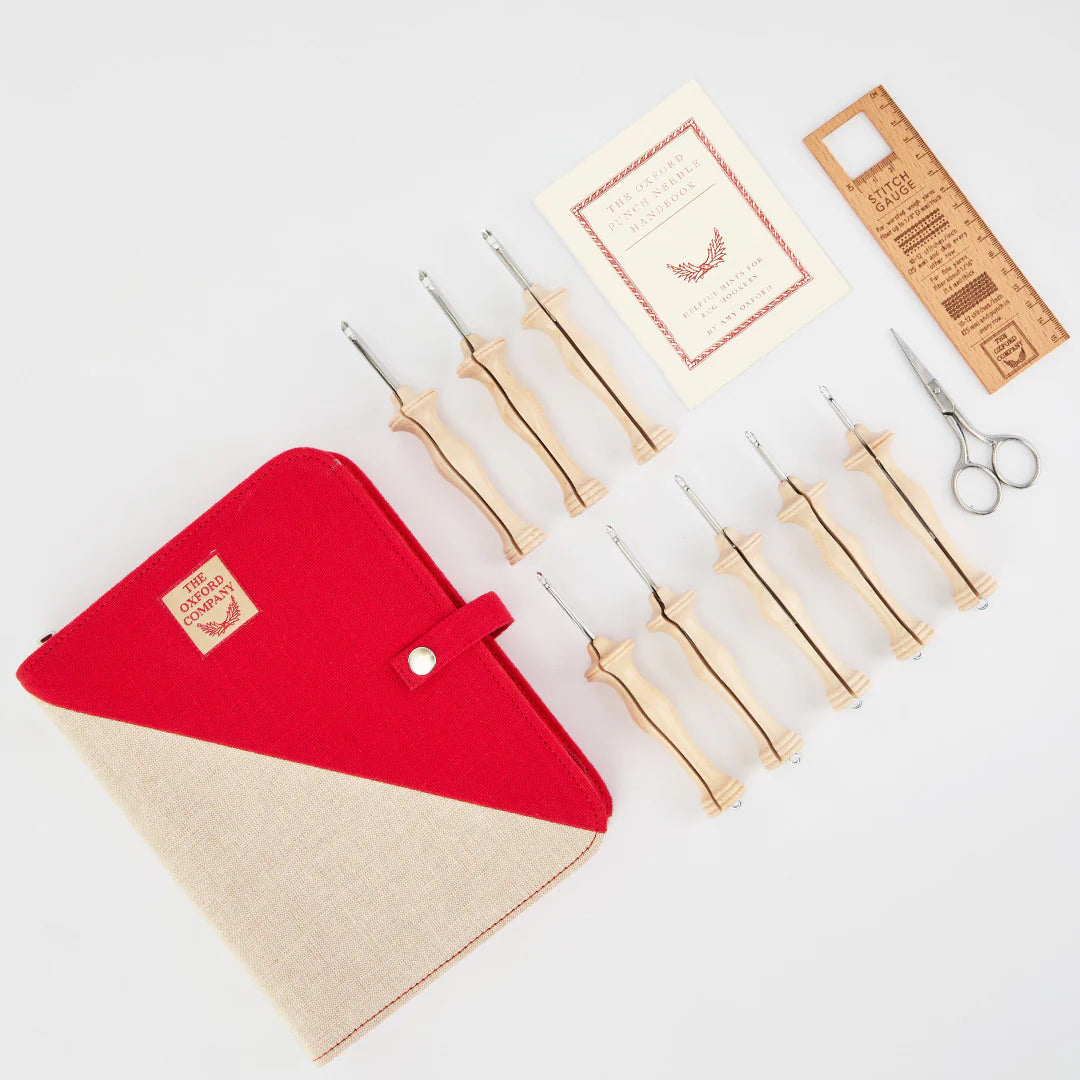 Oxford Punch Needle Complete Set- Natural Wood